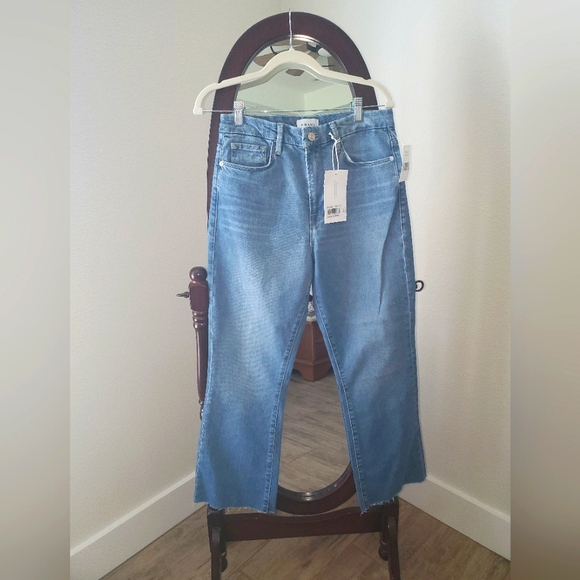 NWT Frame Le Super High Crop Mini Boot Jeans - Picture 3 of 8